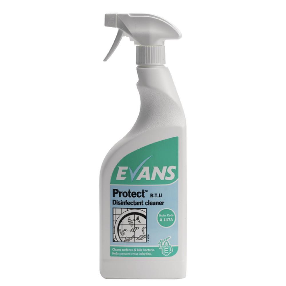 Evans Protect Ready-to-Use Disinfectant 750ml (6 Pack) A147AEV
