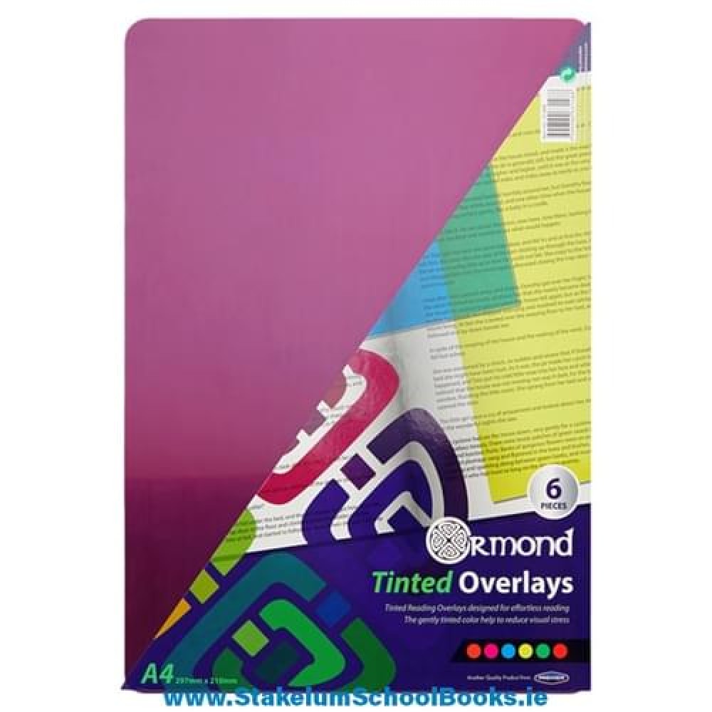 Ormond Pkt.6 A4 Tinted Overlays