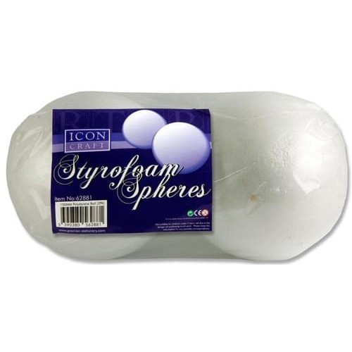 ICON CRAFT PKT.2 STYROFOAM SPHERES - 150mm