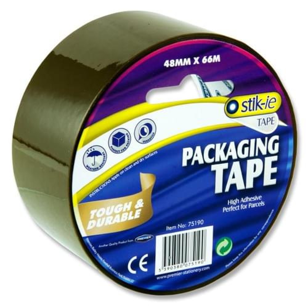 Stik-ie Opp Brown Packing Tape (48mm x 66m)