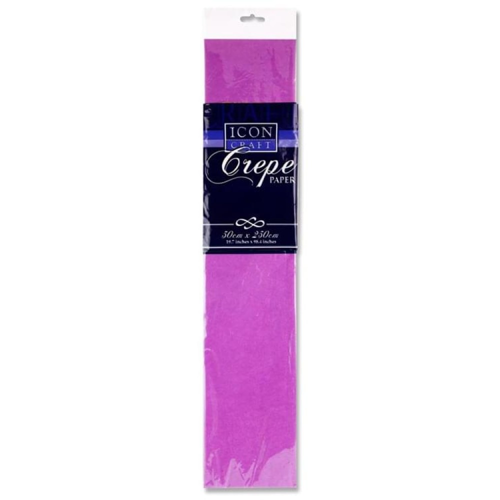 ICON CRAFT 50x250cm 17gsm CREPE PAPER - LILAC