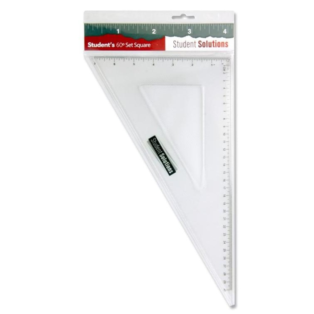 STUDENT SOLUTIONS 32cm 60* SET SQUARE