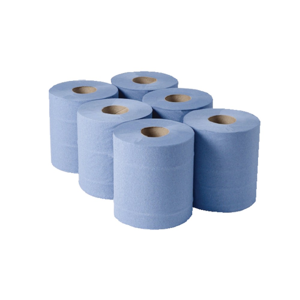 1-Ply Blue Centrefeed Rolls 300mx175mm (6 Pack) CBL290S