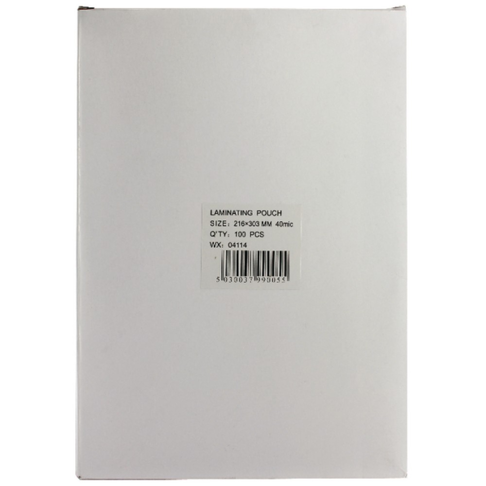 A4 Lightweight Laminating Pouch 80 Micron (100 Pack) WX04114