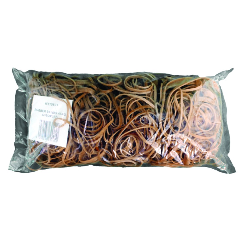 Assorted Size Rubber Bands (454g Pack) 9340013