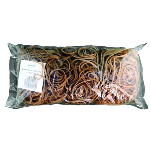 Assorted Elastic Bands: 100g