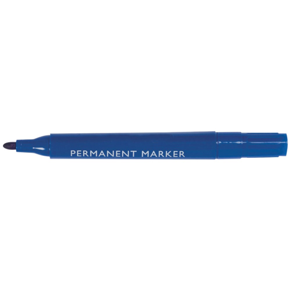 Blue Permanent Marker Bullet Tip (10 Pack) WX26046