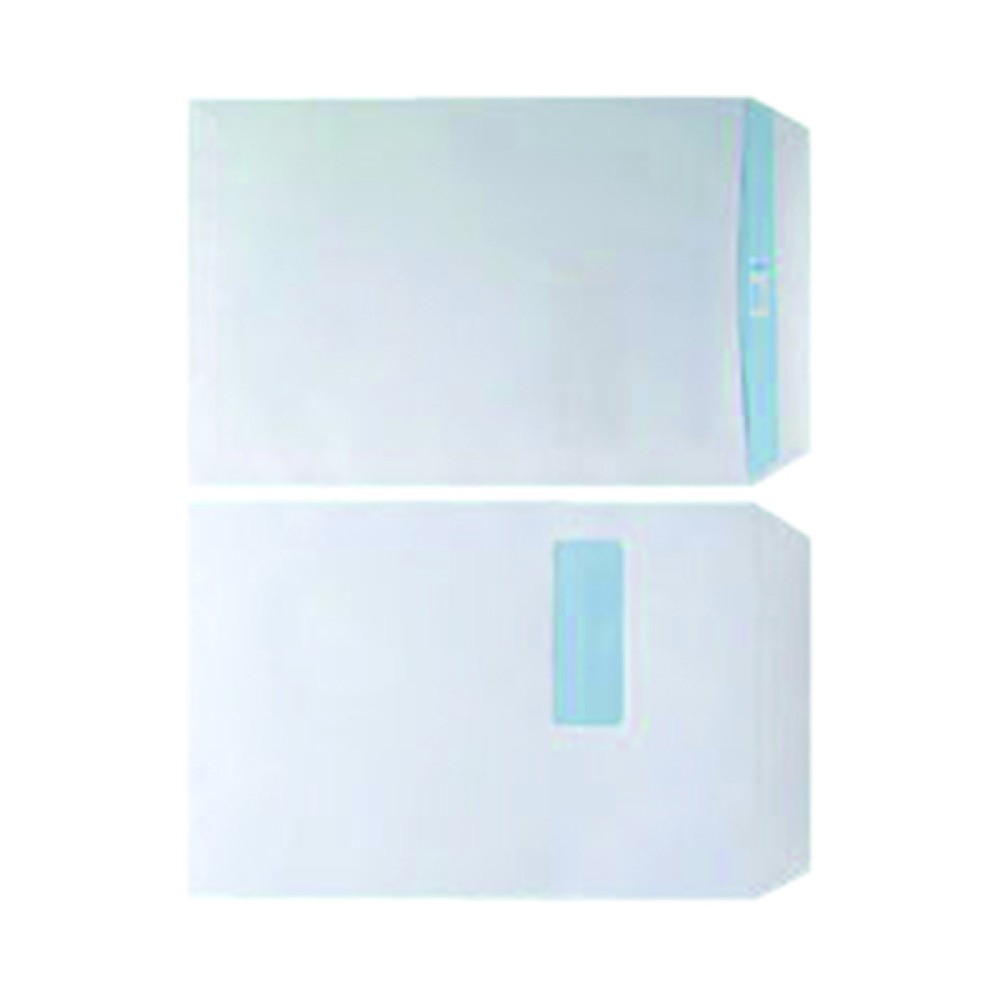 C4 Window Envelope 90gsm White Self Seal (250 Pack) WX3501