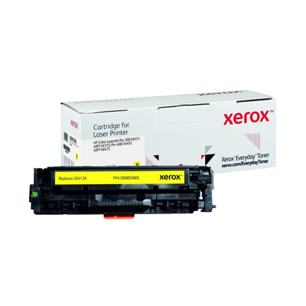 Xerox Everyday Replacement For CE412A Laser Toner Yellow 006R03805