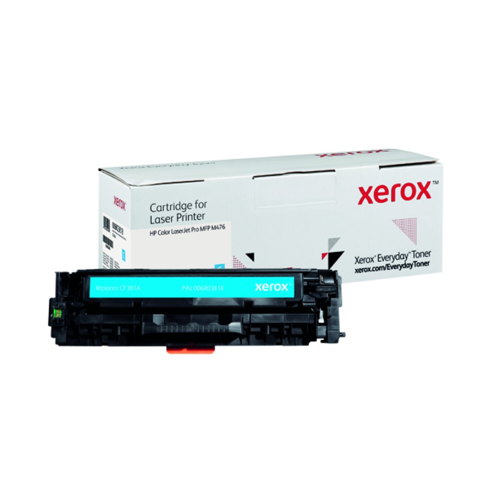 Xerox Everyday Replacement For CF381A Laser Toner Cyan 006R03818