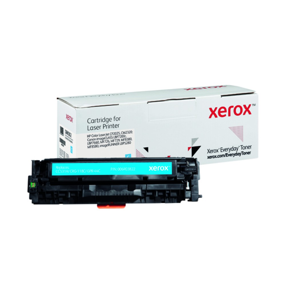 Xerox Everyday Replacement For CC531A/CRG-118C/GPR-44C Laser Toner Cyan 006R03822