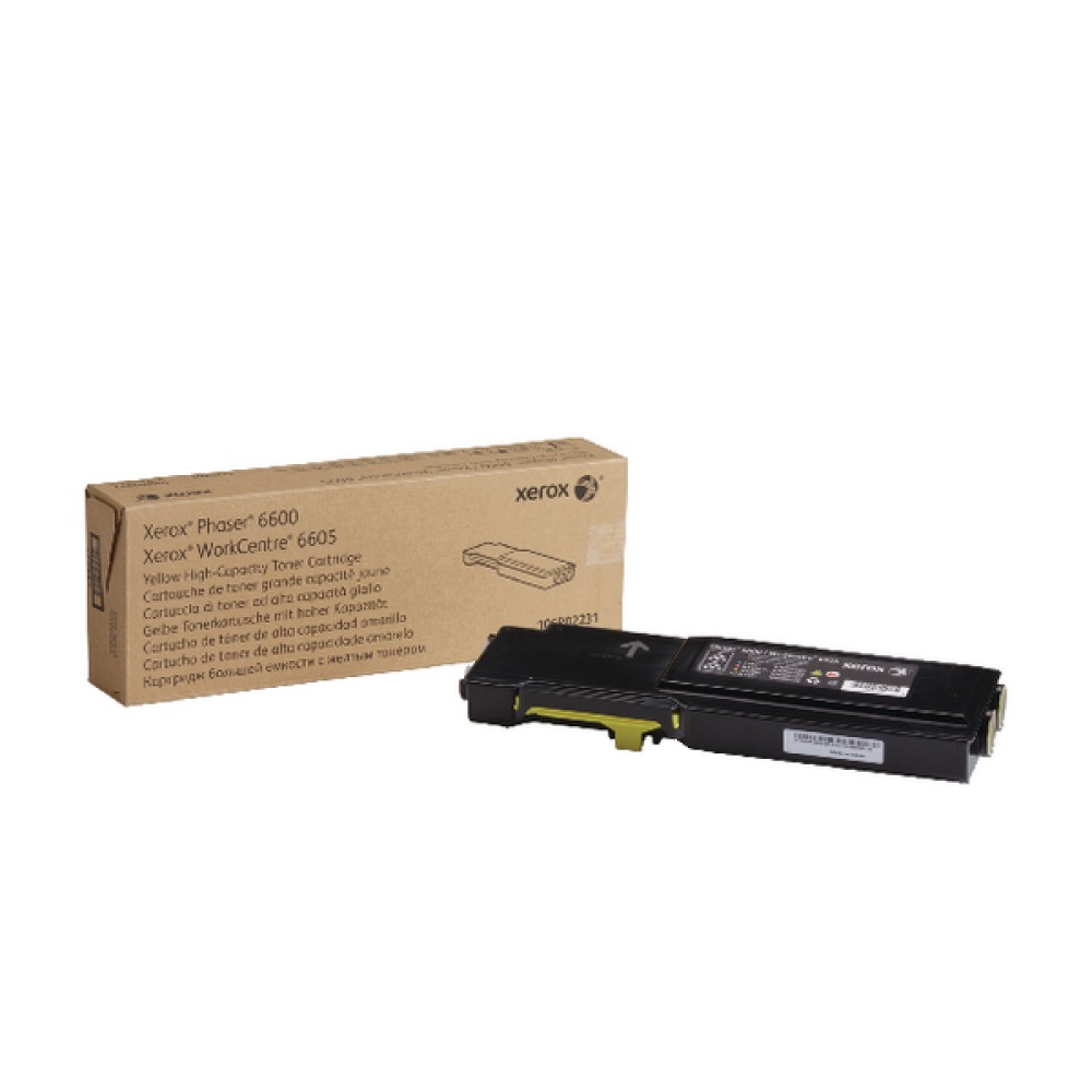 Xerox Phaser 6600/Workcentre 6605 Yellow High Yield Toner Cartridge 106R02231