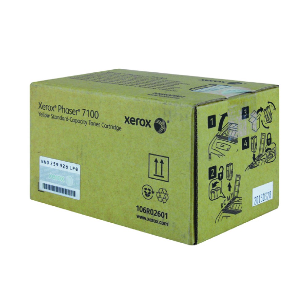 Xerox Yellow Phaser 7100 Laser Toner Cartridge 106R02601