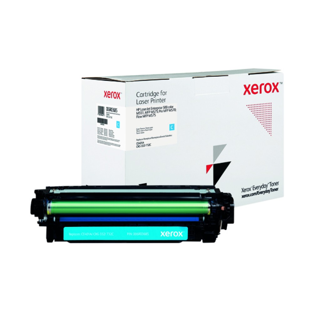 Xerox Everyday Replacement For CE401A Laser Toner Cyan 006R03685