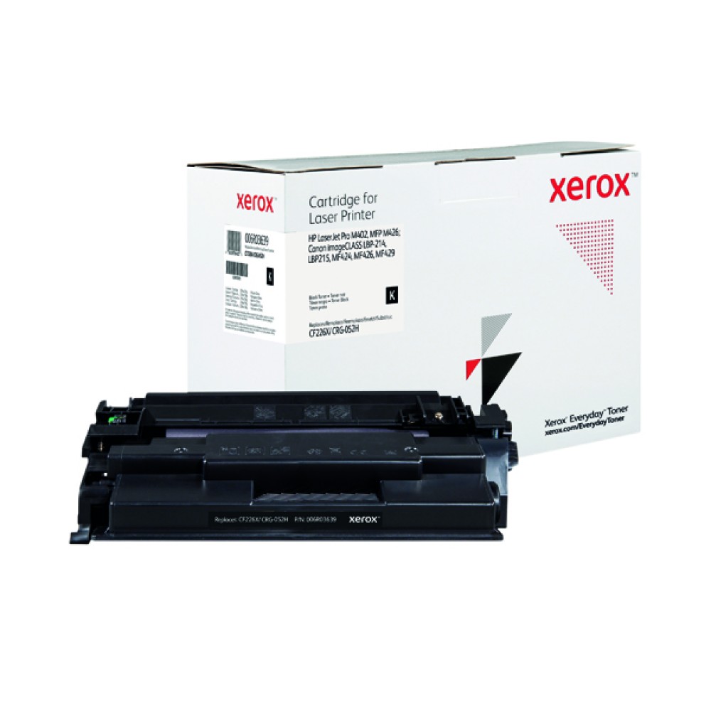 Xerox Everyday Replacement For CF226X/CRG-052H Toner Black 006R03639