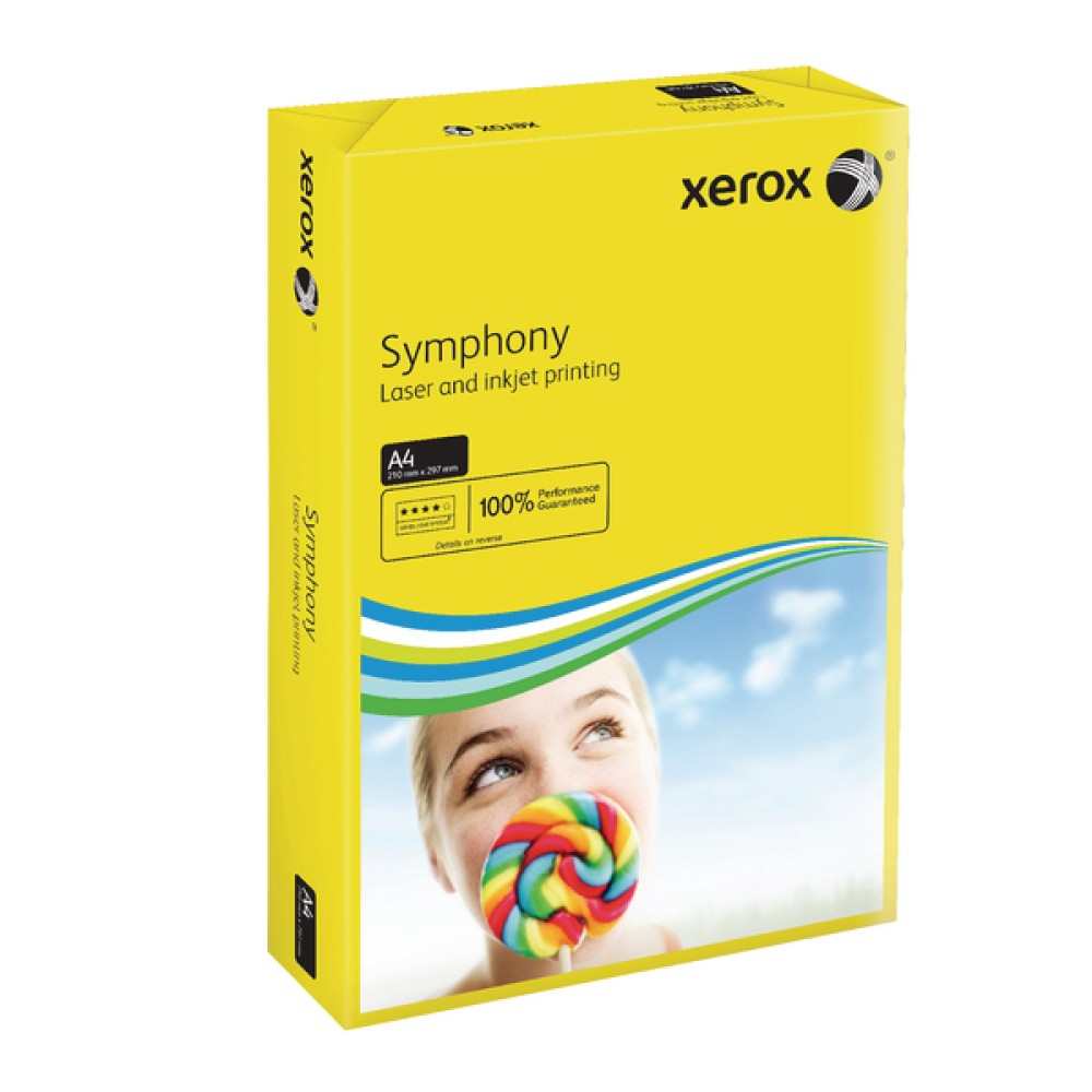 Xerox Symphony Dark Yellow A4 80gsm Paper (500 Pack) XX93952