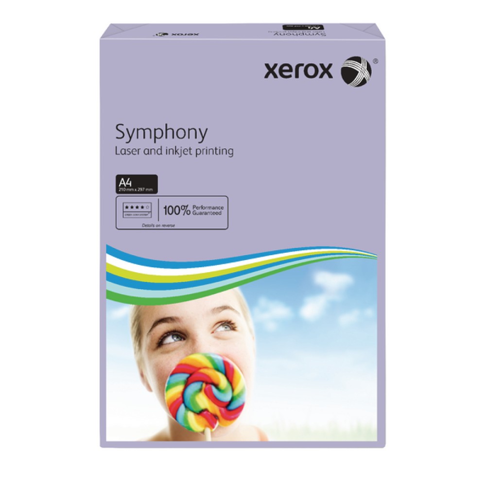 Xerox Symphony 80gsm Medium Tints Lilac A4 Paper Ream (500 Pack) 003R93969