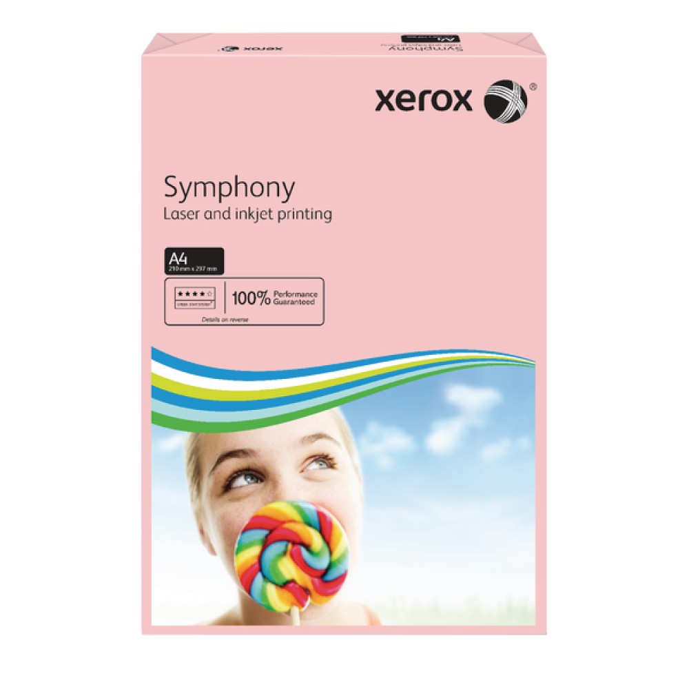 Xerox Symphony Pastel Pink A4 80gsm Paper (500 Pack) XX93970