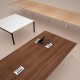 Adapt rectangular boardroom table 3200mm x 1600mm with 2 cutouts 272mm x 132mm - black frame, white top