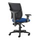 Altino 2 lever high mesh back operators chair with adjustable arms - blue