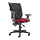 Altino 2 lever high mesh back operators chair with adjustable arms - red