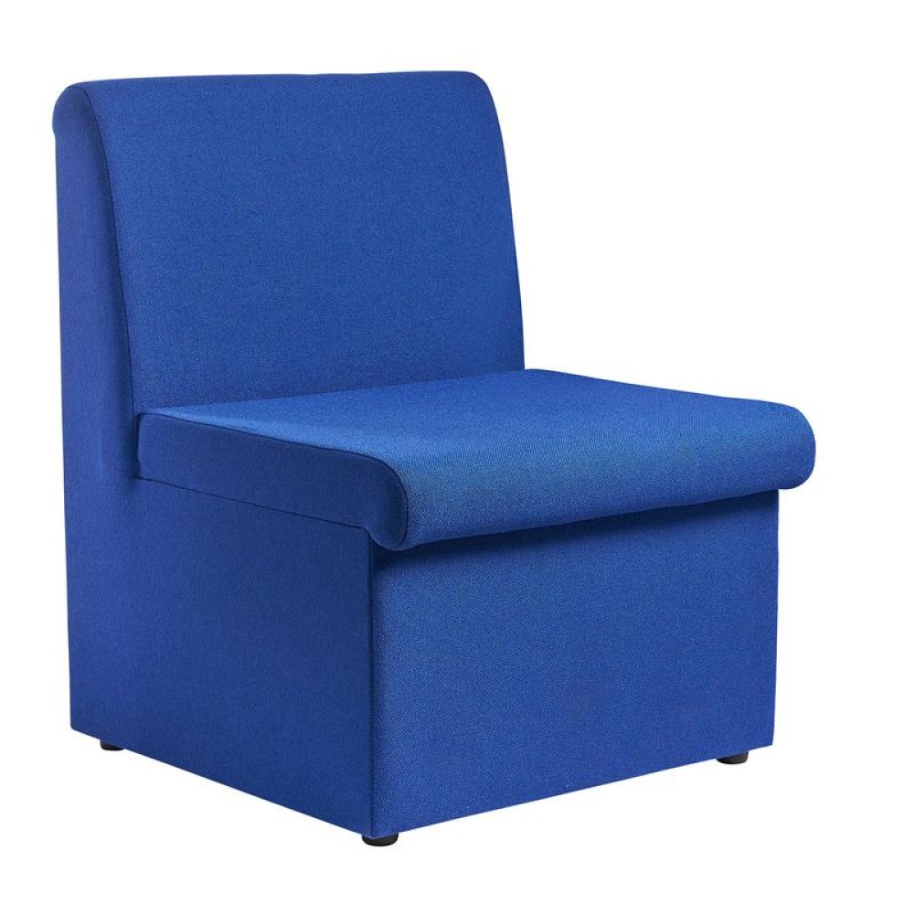 Alto modular reception seating with no arms - blue