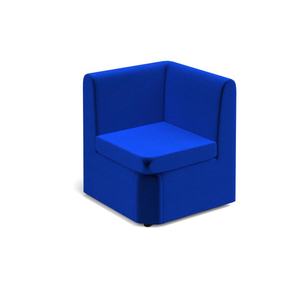 Alto modular reception seating corner unit - blue