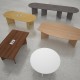 Arrow head leg rectangular boardroom table 1800mm x 1000mm with central cutout 272mm x 132mm - oak