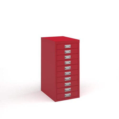 Finish: Red, Drawers: 10