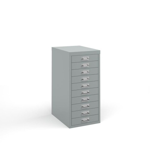 Finish: Silver, Drawers: 10