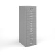 Bisley multi drawers with 15 drawers - grey
