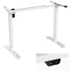 Alto Electric Sit Stand Desk 1200mm x 700mm for Home Use - White Top and White Legs