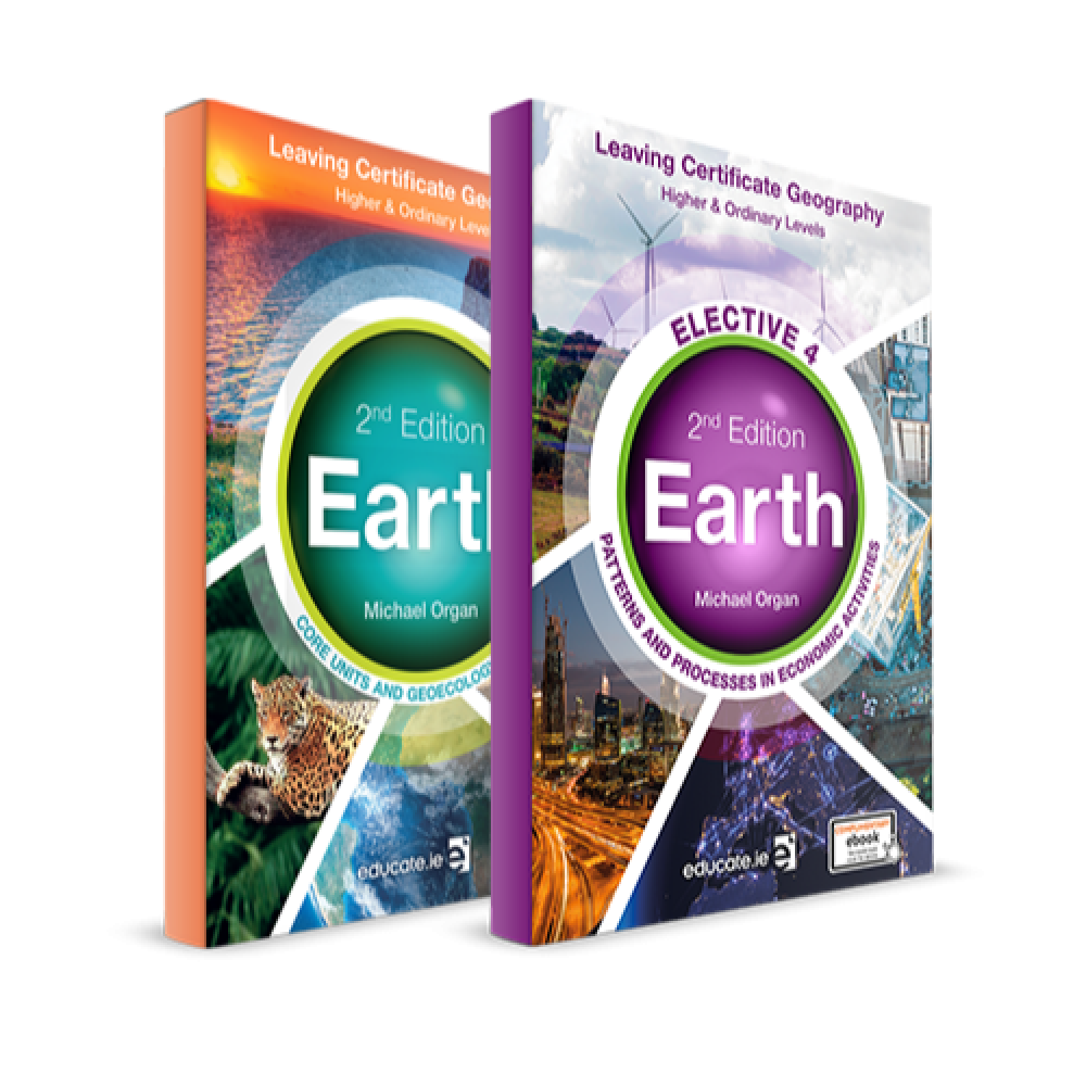 EARTH  - 2ND EDITION  - (HL  & OL) TEXTBOOK +ELECTIVE 4 : PATTERNS & PROCESS IN ECONOMIC ACTIVITIES