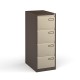 Bisley steel 4 drawer public sector contract filing cabinet 1321mm high - coffee/cream