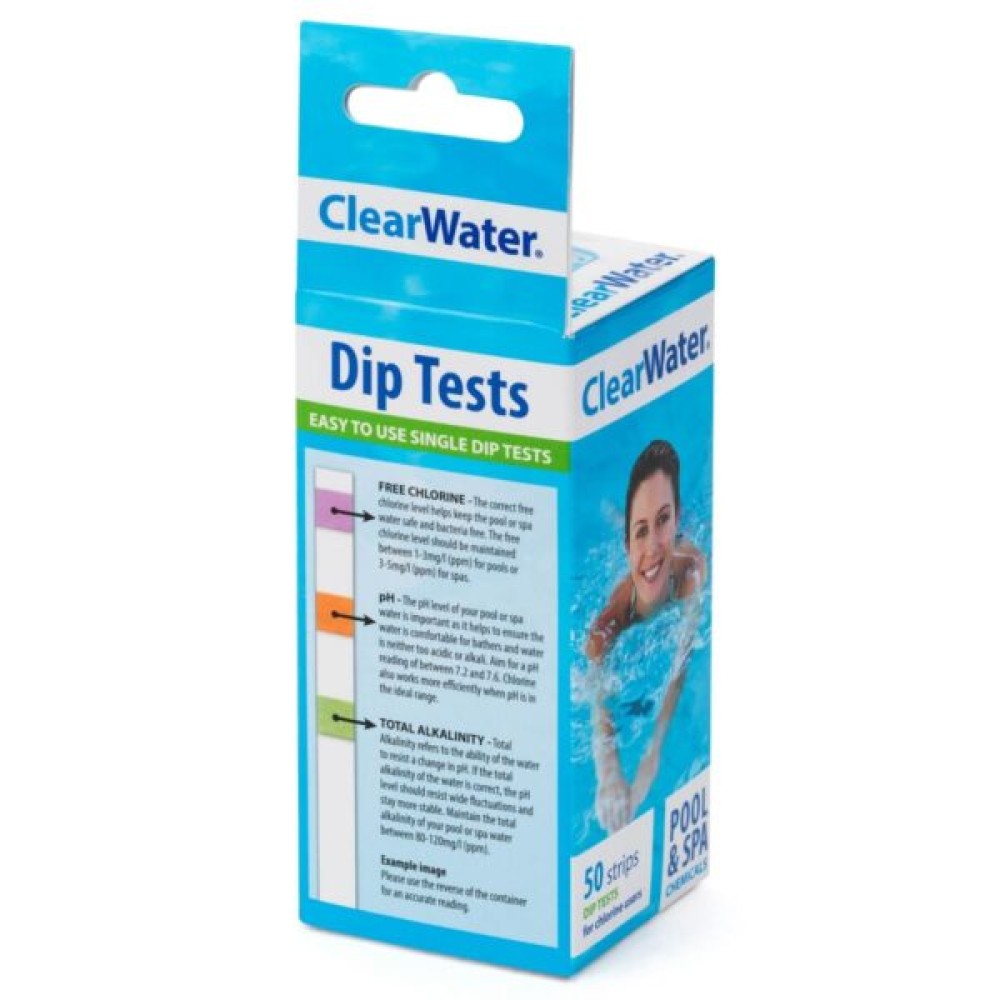 Bestway Clearwater 50 dip tests ph, alkaline & chlorine strips
