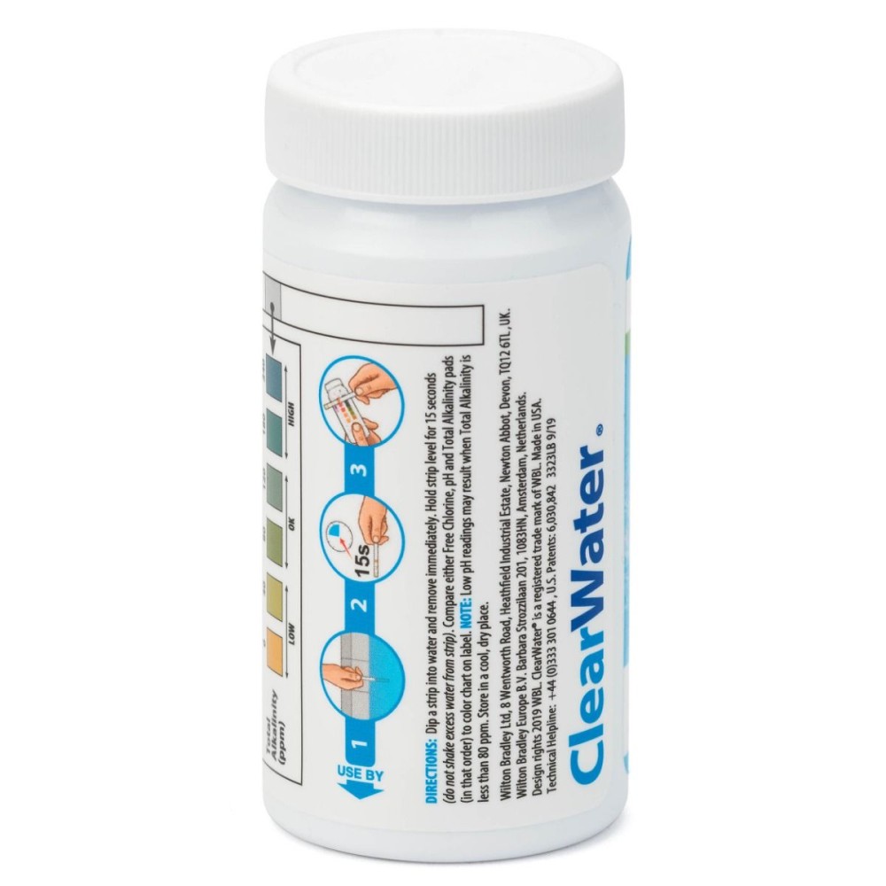 Bestway Clearwater 50 dip tests ph, alkaline & chlorine strips