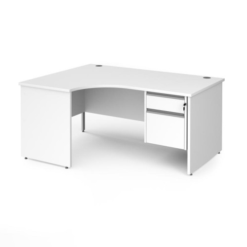 Finish: White, Drawers: Silver, Width: 1600