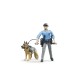 Bruder Bworld Police Officer with Dog 62150