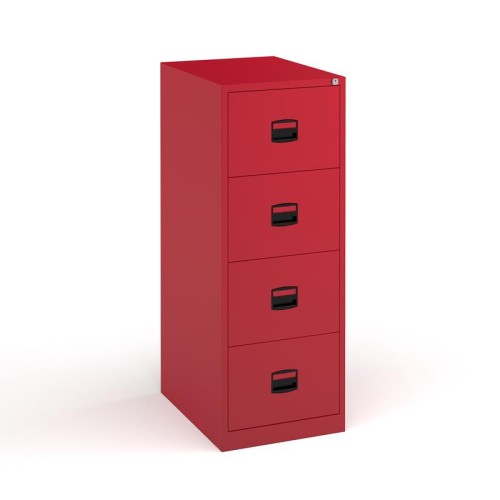 Finish: Red, Drawers: 4