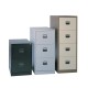 Steel 3 drawer contract filing cabinet 1016mm high - coffee/cream 