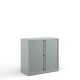 Bisley systems storage low tambour cupboard 1000mm high - silver