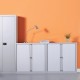 Bisley systems storage medium tambour cupboard 1570mm high - white 