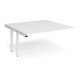Adapt boardroom table add on unit 1600mm x 1600mm - white frame, white top