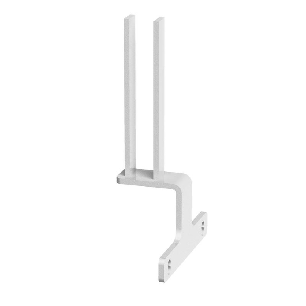 Screen bracket for intermediate back to back Adapt and Fuze desks - white