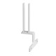 Screen bracket for intermediate back to back Adapt and Fuze desks - white