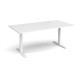 Elev8 Touch boardroom table 2000mm x 1000mm - white frame, white top