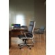 Florence high back executive chair - black leather faced