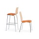 Fundamental dining chair in beech with white frame