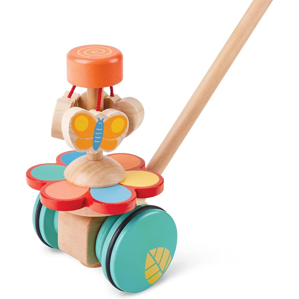 Dancing Butterflies - Hape Push and Pull Along Wooden Toy