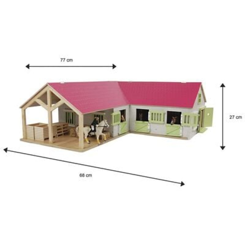 Kids Globe Horses 610210 Wooden Horse Farm